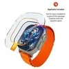 Fixed Fiksuotas safyrinis ekrano apsaugos dėklas „Apple Watch Ultra“ su plieniniu rėmeliu