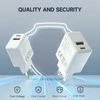FoneKit Double 20W -laturi, USB-C + USB-A, valkoinen