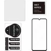 FoneKit viso dangčio grūdintas stiklas, Samsung Galaxy A25, juodas