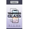 FoneKit viso dangčio grūdintas stiklas, Samsung Galaxy A15, juodas
