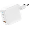 FoneKit GaN PD 100W -verkkovirtalaturi, USB-C + USB-C + USB-A, valkoinen