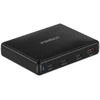 FoneKit GaN PD 140 W verkkovirtalaturi, 3 x USB-C + 1 x USB-A, musta