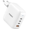 FoneKit GaN PD 165W verkkovirtalaturi, USB-A + 3 x USB-C, valkoinen