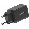 FoneKit GaN PD 48W -verkkovirtalaturi, USB-C + USB-C, musta