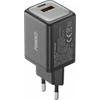 FoneKit GaN PD 48W -verkkovirtalaturi, USB-C + USB-A, musta