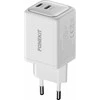 FoneKit GaN PD 48W -verkkovirtalaturi, USB-C + USB-C, valkoinen