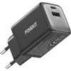 FoneKit GaN PD 48W -verkkovirtalaturi, USB-C + USB-A, musta