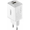 FoneKit GaN PD 48W -verkkovirtalaturi, USB-C + USB-A, valkoinen