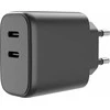 FoneKit GaN PD 65W -verkkovirtalaturi, USB-C + USB-C, musta