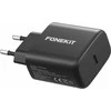 FoneKit GaN PD 65W -verkkovirtalaturi, USB-C, musta