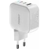 FoneKit GaN PD 70W -verkkovirtalaturi, USB-C + USB-C + USB-A, valkoinen