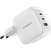 FoneKit GaN PD 70W -verkkovirtalaturi, USB-C + USB-C + USB-A, valkoinen