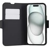 Dėklas FoneKit MagSafe-yhteensopiva BookCase -suojakotelo, iPhone 16, musta