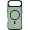 Dėklas FoneKit MagSafe-yhteensopiva Soft Touch suojakuori, iPhone Air, tummanvihreä
