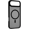 Dėklas FoneKit MagSafe-yhteensopiva Soft Touch suojakuori, iPhone Air, musta/harmaa