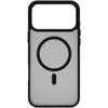 Dėklas FoneKit MagSafe-yhteensopiva Soft Touch suojakuori, iPhone 17 Pro Max, musta/harmaa
