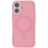 Dėklas FoneKit MagSafe-yhteensopiva Soft Touch suojakuori, iPhone 17, pinkki