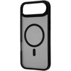 Dėklas FoneKit MagSafe-yhteensopiva Soft Touch suojakuori, iPhone Air, musta/harmaa