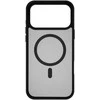 Dėklas FoneKit MagSafe-yhteensopiva Soft Touch suojakuori, iPhone 17 Pro Max, musta/harmaa