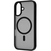 Dėklas FoneKit MagSafe-yhteensopiva Soft Touch suojakuori, iPhone 17, musta/harmaa