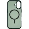 Dėklas FoneKit MagSafe-yhteensopiva Soft Touch suojakuori, iPhone 17, tummanvihreä
