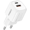 FoneKit Mini 20 W, USB-C + USB-A, valkoinen