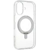 Dėklas FoneKit Premium Kickstand MagSafe-yhteensopiva suojakuori jalustalla, iPhone 17, läpinäkyvä