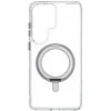 Dėklas FoneKit Premium Kickstand MagSafe-yhteensopiva suojakuori jalustalla, Samsung Galaxy S26 Ultra, läpinäkyvä