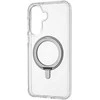 Dėklas FoneKit Premium Kickstand MagSafe-yhteensopiva suojakuori jalustalla, Samsung Galaxy A37, läpinäkyvä