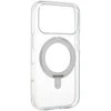 Dėklas FoneKit Premium Kickstand MagSafe-yhteensopiva suojakuori jalustalla, iPhone 17 Pro, läpinäkyvä