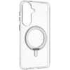 Dėklas FoneKit Premium Kickstand MagSafe-yhteensopiva suojakuori jalustalla, Samsung Galaxy S26+, läpinäkyvä