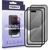FoneKit Privacy+ Full Cover grūdintas stiklas, iPhone 16 / 15, juodas