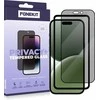 FoneKit Privacy+ viso dangčio grūdintas stiklas, iPhone 16 Pro, juodas