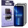 FoneKit Privacy+ pilno dangčio grūdintas stiklas, iPhone 13 Pro Max / 14 Plus, juodas