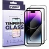FoneKit viso dangčio grūdintas stiklas, iPhone 14 Pro Max, juodas