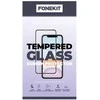 FoneKit viso dangčio grūdintas stiklas, Samsung Galaxy A15, juodas
