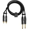 Fuj:tech 2 x 6,3 mm uros – 2 x RCA uros audiokaapeli, 3 m, musta