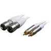 Fuj:tech 2 x RCA uros – 2 x XLR uros audiokaapeli, 3 m, valkoinen