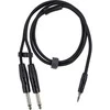 Fuj:tech garso laidas 3,5 mm į 2x6,3 mm jungtis