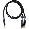 Fuj:tech 3,5 mm TRS uros – 2 x RCA uros adapterikaapeli, 7 m, musta