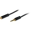 Fuj:tech 3,5 mm TRS uros – 3,5 mm TRS naaras jatkokaapeli, 2 m, musta