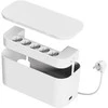 Fuj:tech 5 pistorasian jatkojohtolaatikko, 1 x USB-A + 1 x USB-C, valkoinen