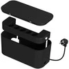 Fuj:tech 5 pistorasian jatkojohtolaatikko, 1 x USB-A + 1 x USB-C, musta