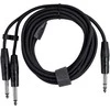 Fuj:tech 6,3 mm TRS uros – 2 x 6,3 mm TS uros Y-adapterikaapeli, 3 m