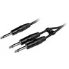 Fuj:tech 6,3 mm TRS uros – 2 x 6,3 mm TS uros Y-adapterikaapeli, 3 m