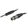 Fuj:tech 6,3 mm TRS uros – XLR naaras signaalikaapeli, 2 m, musta