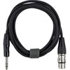 Fuj:tech 6,3 mm TRS uros – XLR naaras signaalikaapeli, 5 m, musta