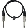 Fuj:tech 6,3 mm TS uros – 6,3 mm TS uros instrumenttikaapeli, 0,5 m, musta