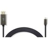 Fuj:tech DisplayPort–USB-C 8K kaksisuuntainen adapterikaapeli, 2 m