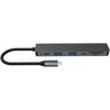 Fuj:tech Slim USB-C Hubi 100 W PD-latauksella, 5 porttia
